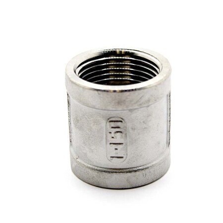 Thrifco Plumbing 1-1/4 Inch Coupling Stainless Steel, Bulk 8918023